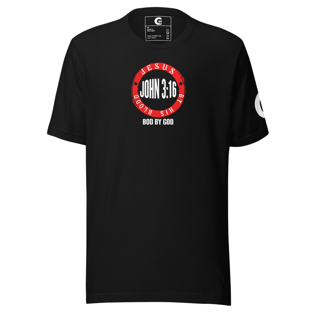 John 3:16 Bloodline Unisex Christian Tee – BOD BY GOD Shirt