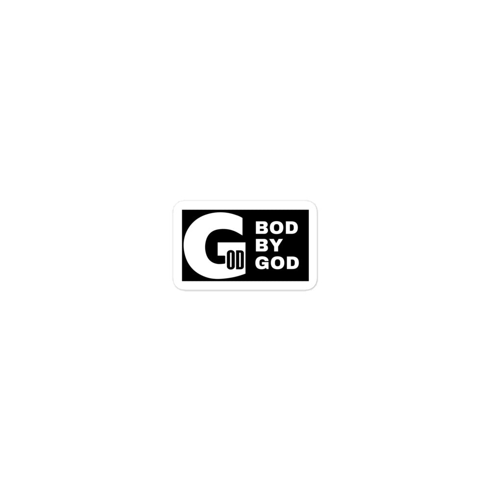 BOD BY GOD Bubble-free sticker