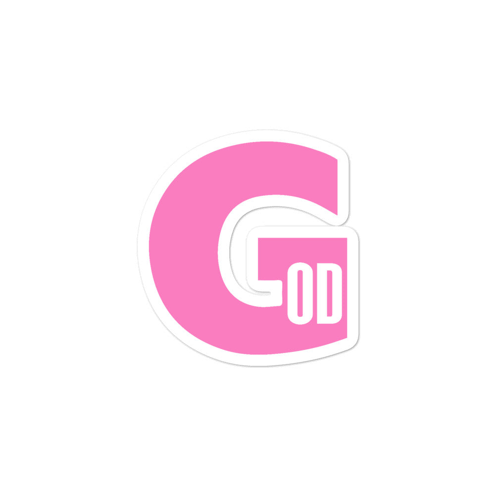 PINK G Bubble-free sticker