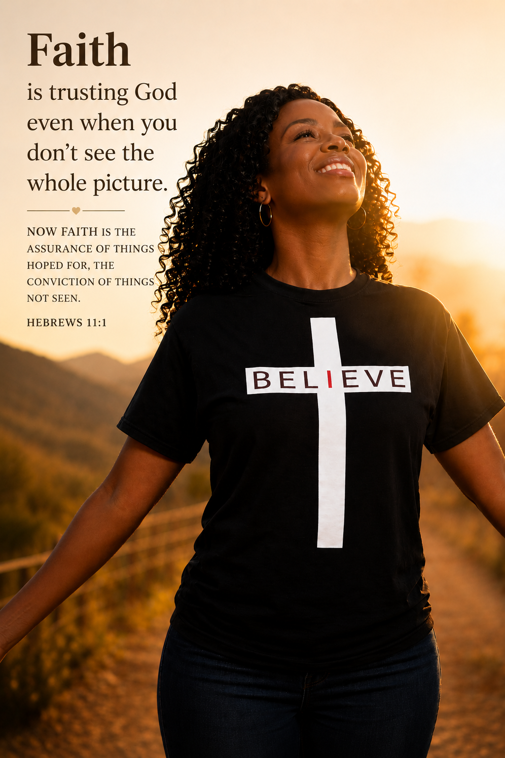I Believe in Jesus Unisex Christian Tee - Support Compassion