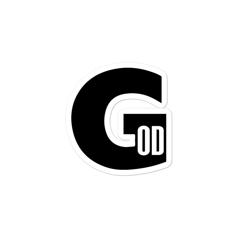 God Sticker Logo Bubble-free sticker