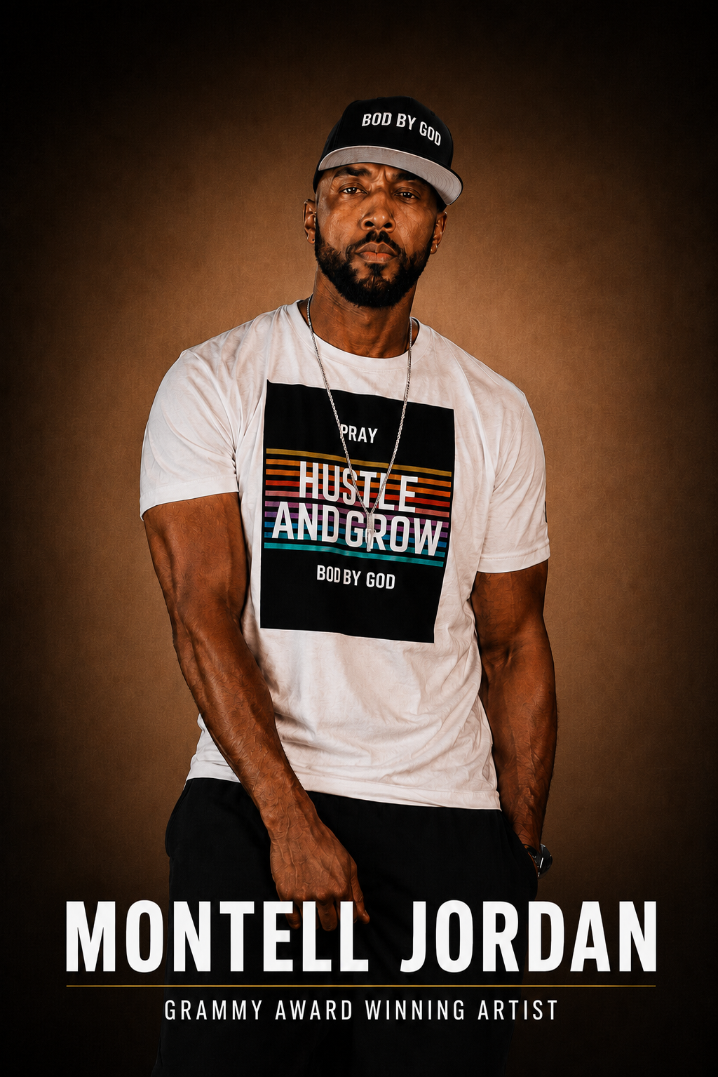 Pray, Hustle & Grow Faith Tee - Support Compassion