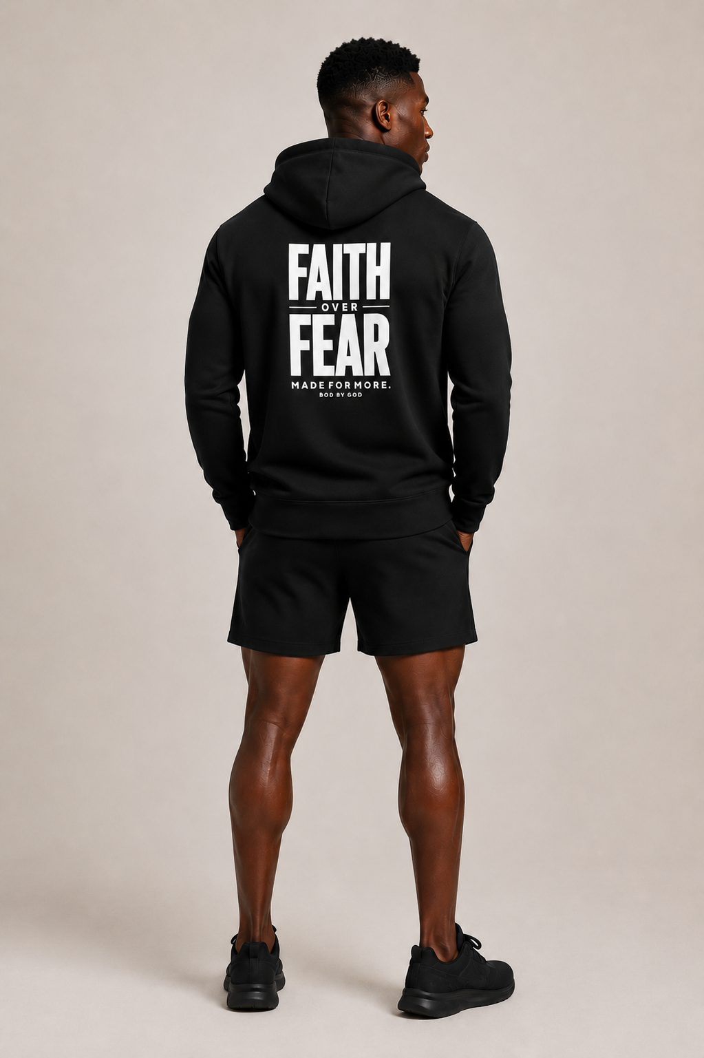 FAITH OVER FEAR Signature Hoodie | BOD BY GOD Premium Christian Hoodie