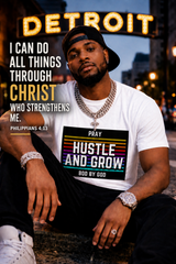 Pray, Hustle & Grow Faith Tee - Support Compassion