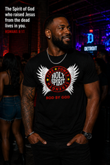 Holy Spirit Angel Wings Christian Tee by BOD BY GOD
