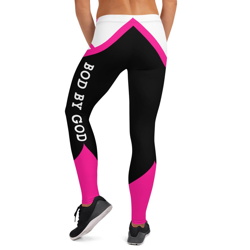 BOD BY GOD Women’s High-Waisted Leggings - Pink