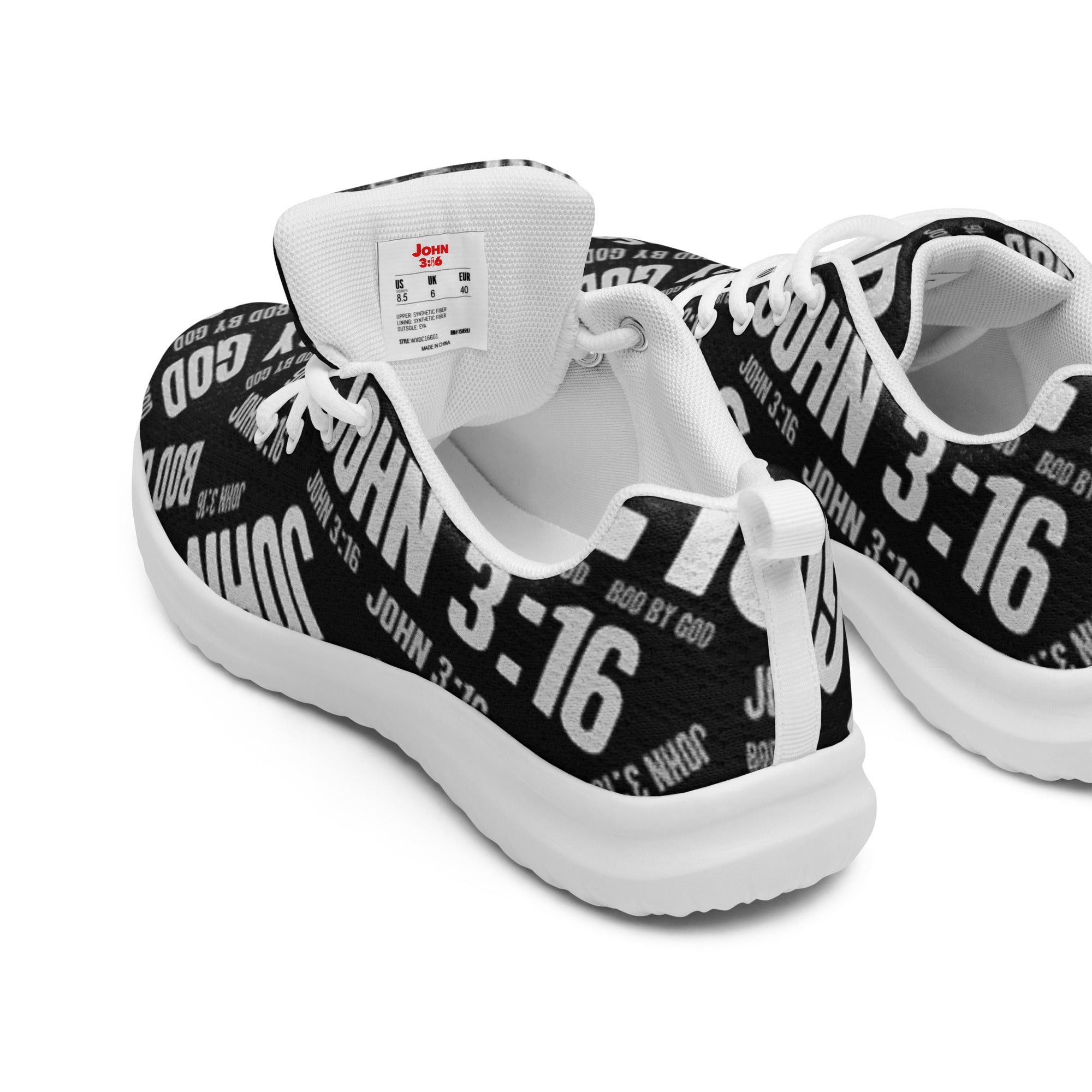 Men's BOD BY GOD John 3:16 Athletic Shoes