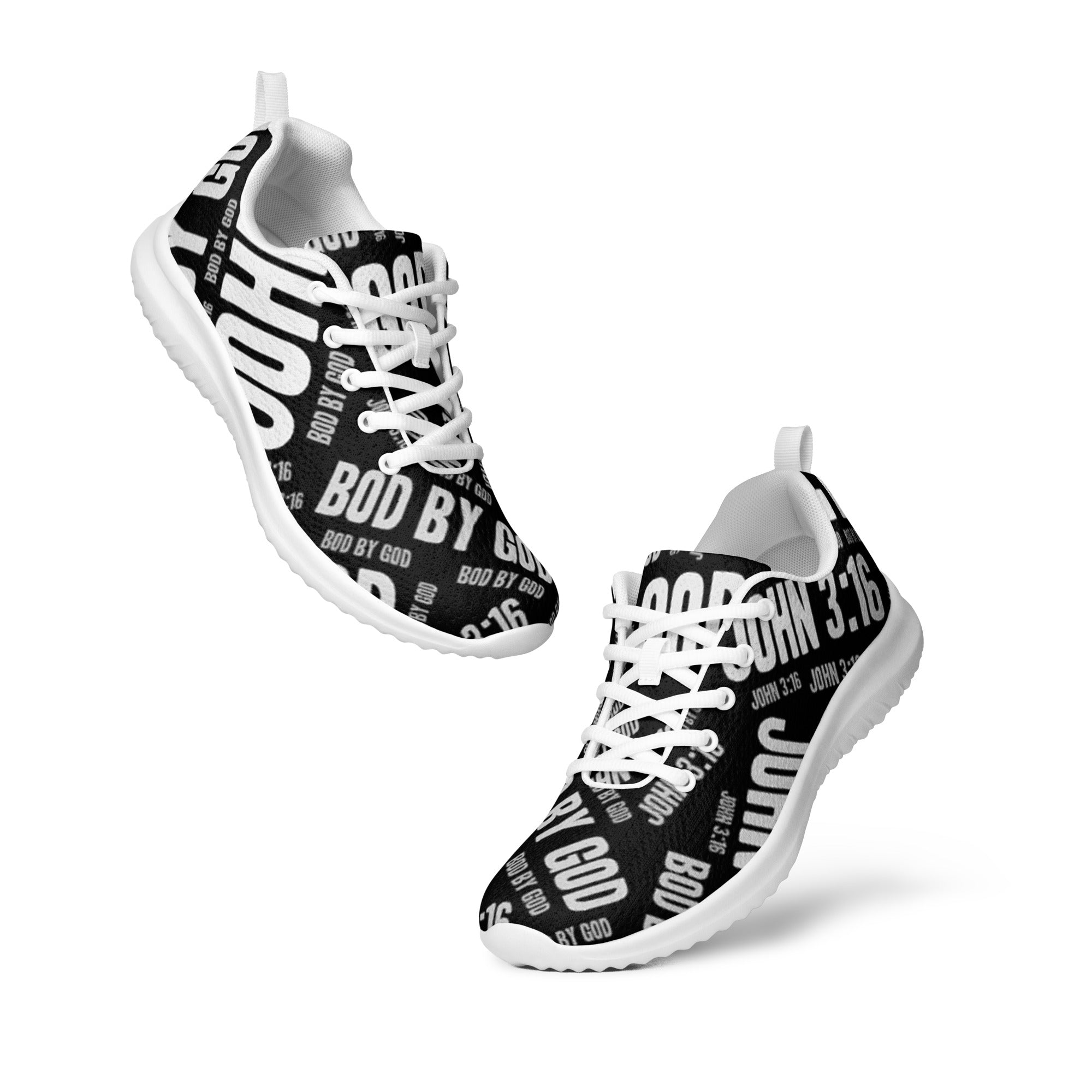 Men's BOD BY GOD John 3:16 Athletic Shoes