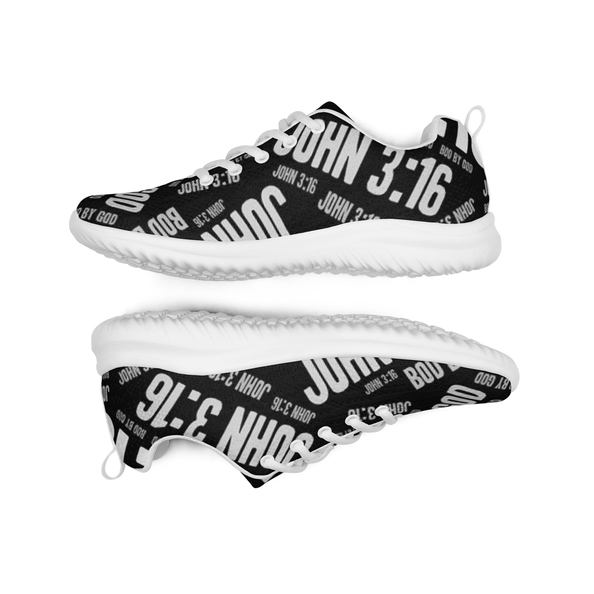 Men's BOD BY GOD John 3:16 Athletic Shoes