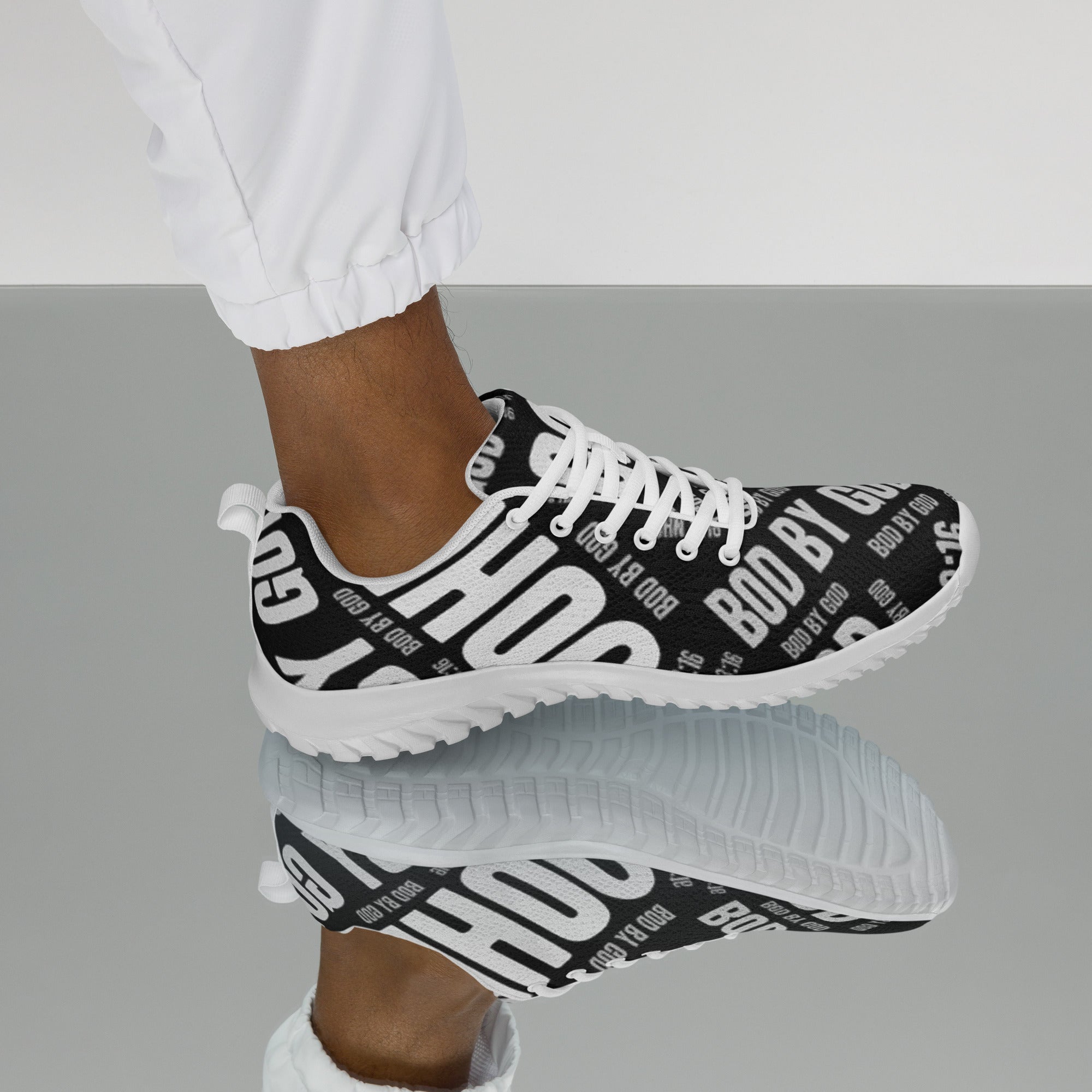 Men's BOD BY GOD John 3:16 Athletic Shoes