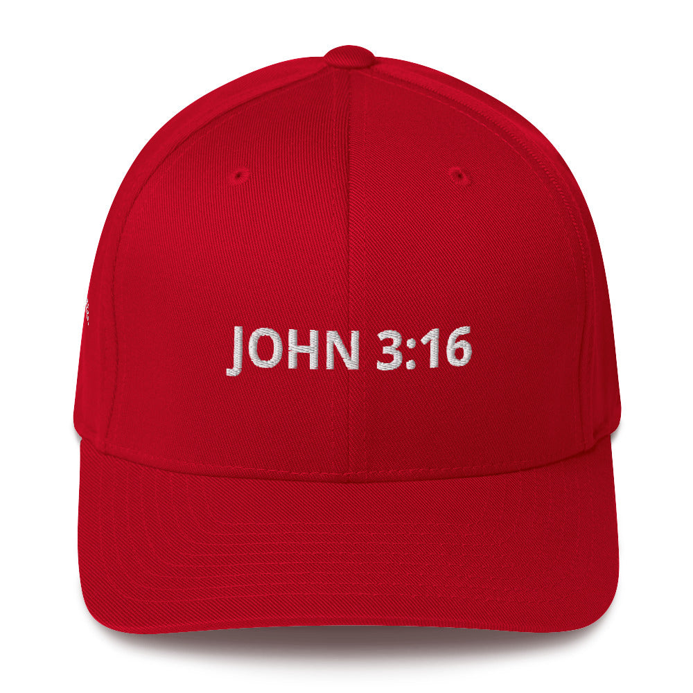 JOHN 3:16 Structured Twill Cap by BOD BY GOD